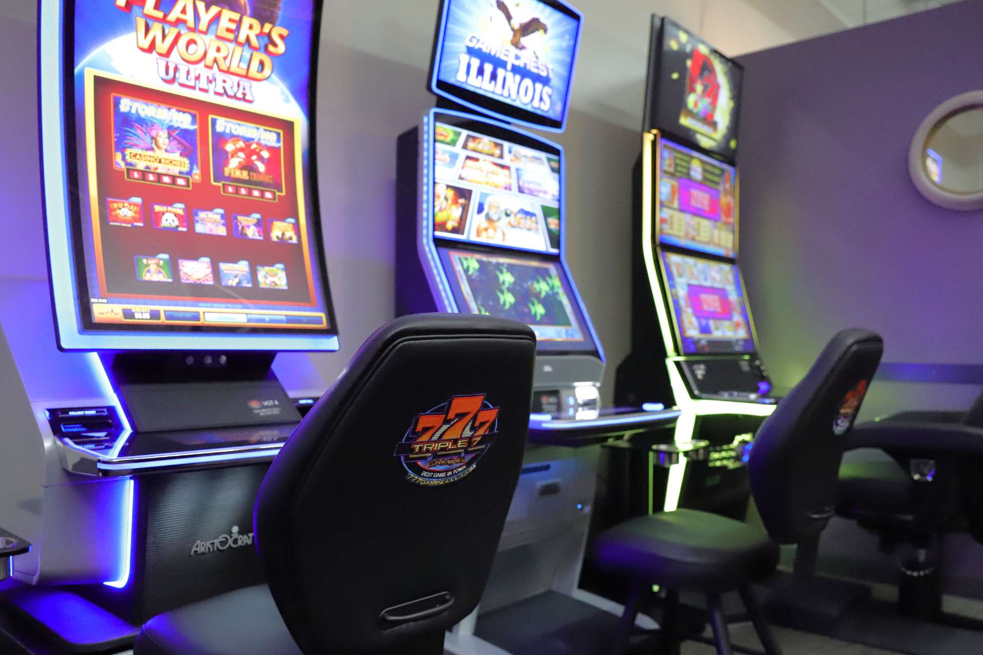 Slot machines inside CeCe's Lucky Slots
